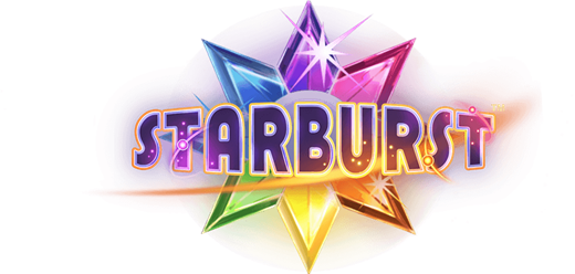 Starburst slot logo with colorful gemstones